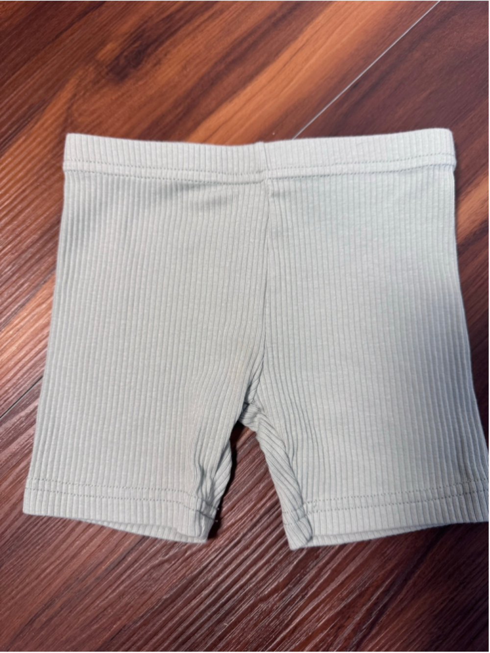 Jamie Kay Girls Ribbed Biker Shorts Sage Green Size 4T